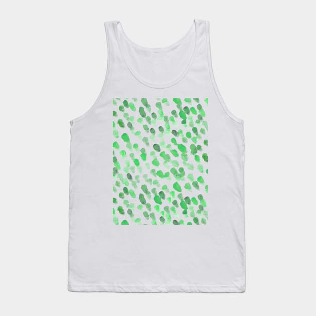 Imperfect brush strokes - green Tank Top by wackapacka